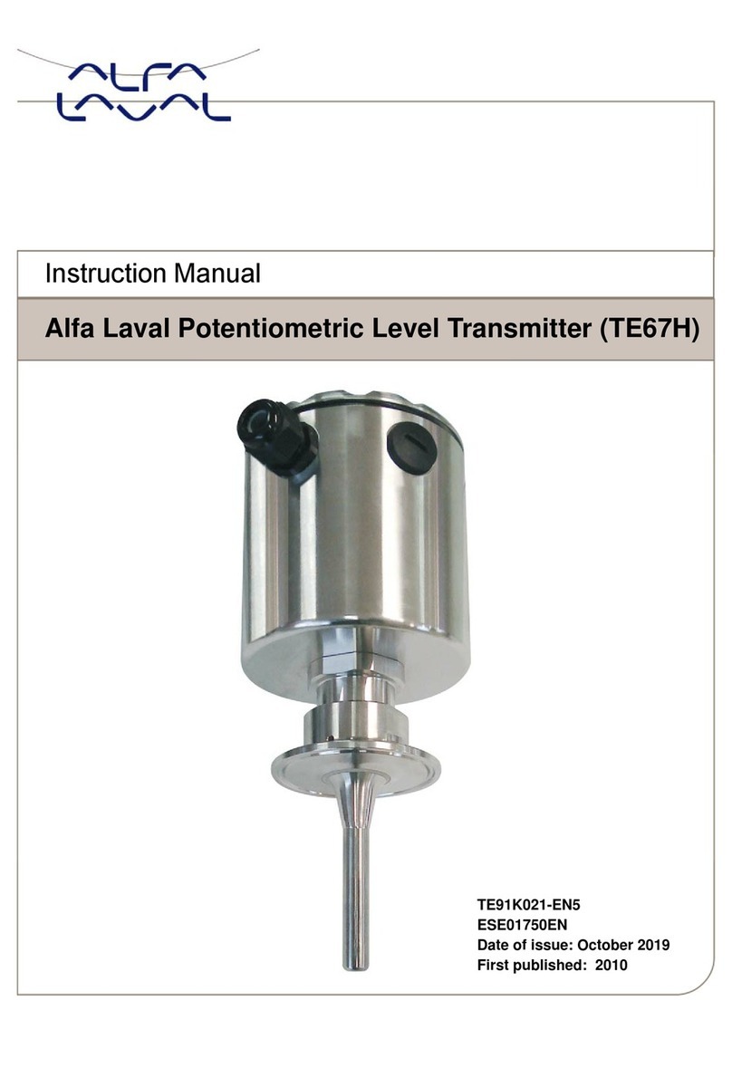 Alfalaval TE67H instruction manual