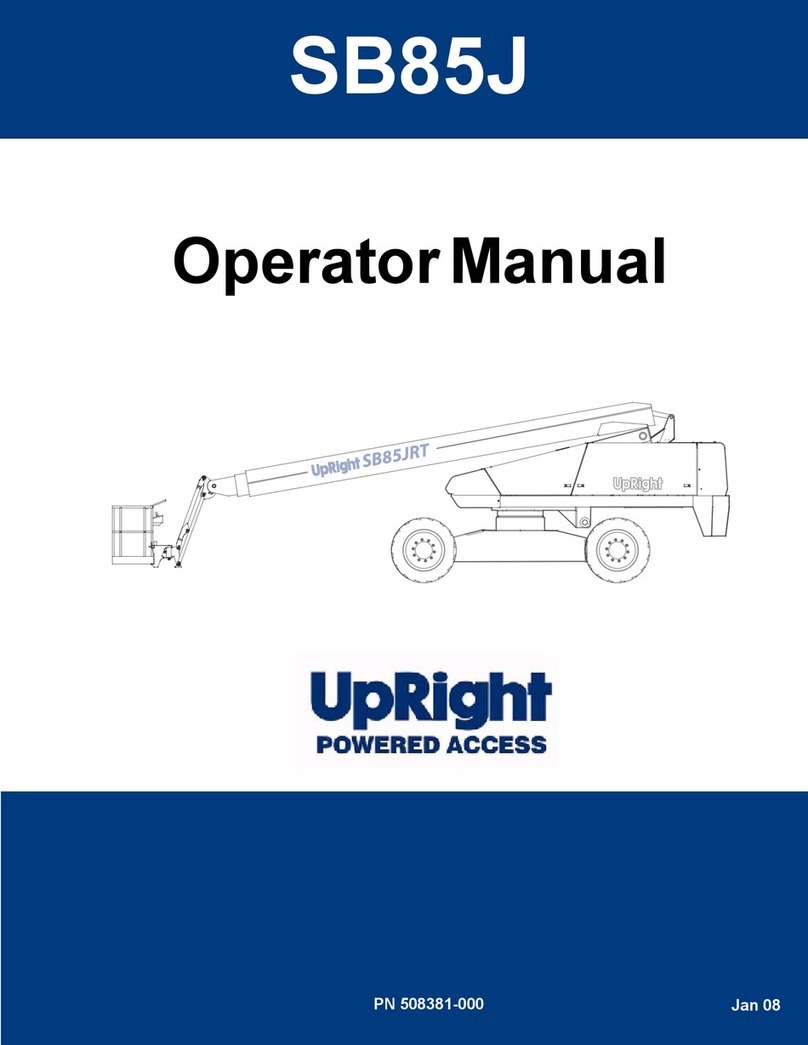 Upright SB85J Operator's manual Upright SB85J Operator's manual