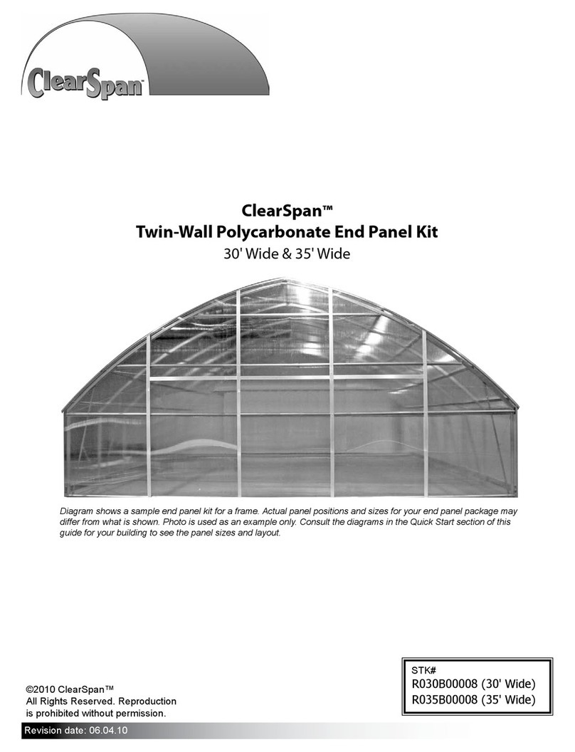 ClearSpan R030B00008 User manual