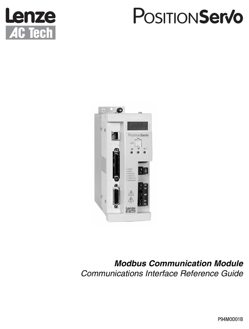 Lenze AC Tech POSITIONSERVO quick start guide
