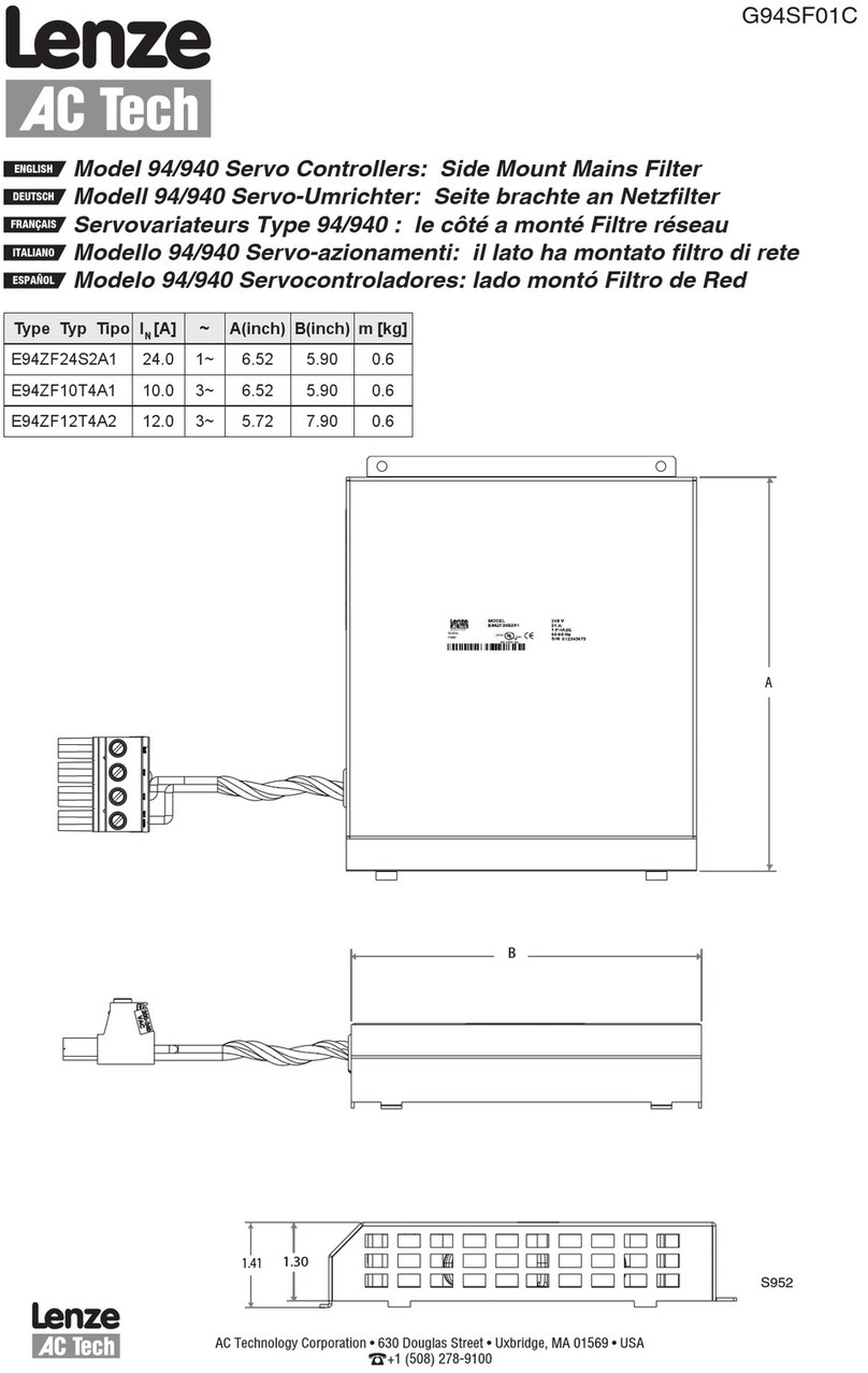 Lenze AC Tech 94/940 quick start guide