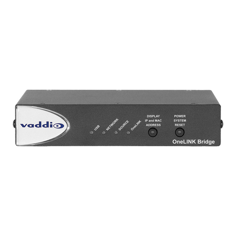 VADDIO OneLINK Bridge Instruction Manual