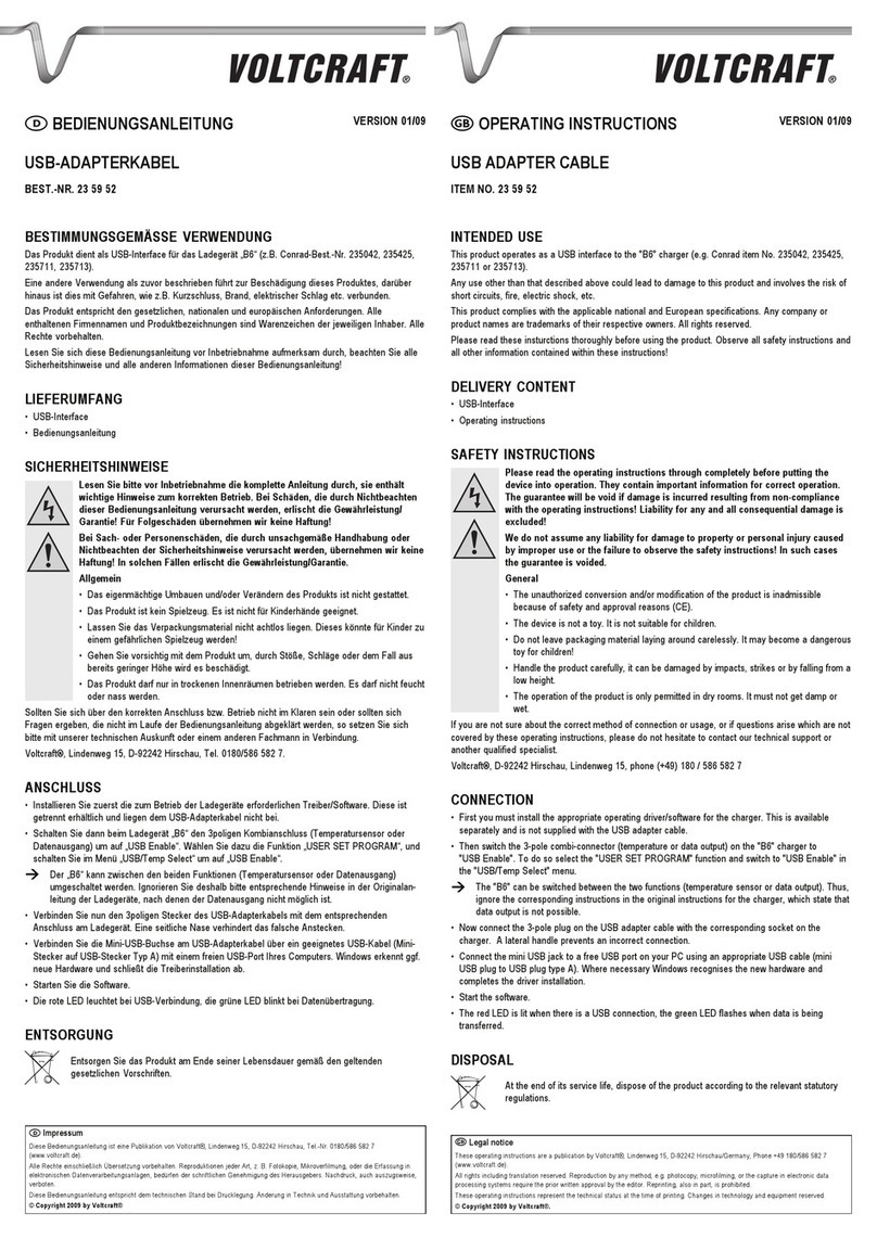 VOLTCRAFT 235952 operating instructions
