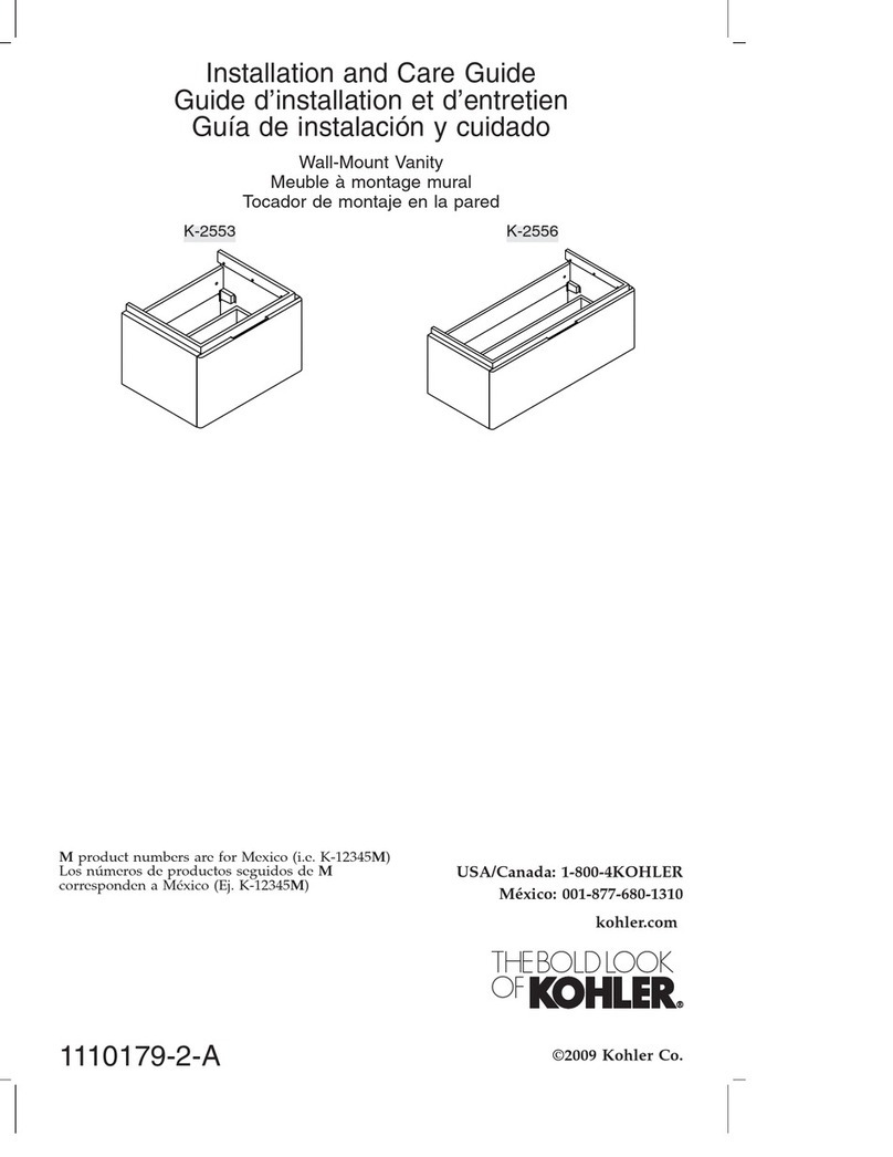 Kohler K-2553 Assembly instructions