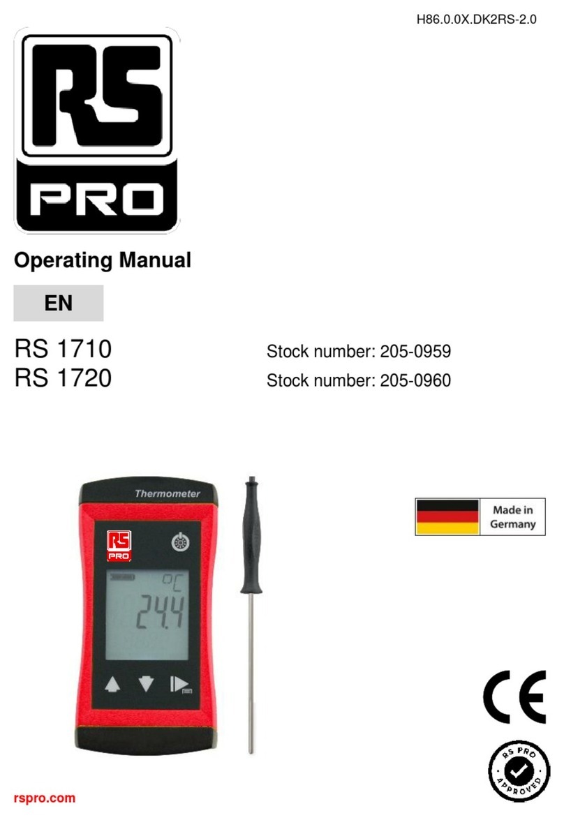 RS PRO RS 1710 operating manual