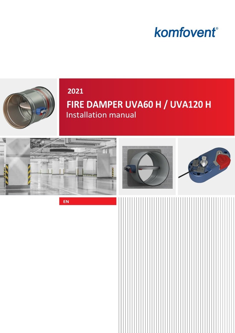Komfovent UVA60 H installation manual Komfovent UVA60 H installation manual