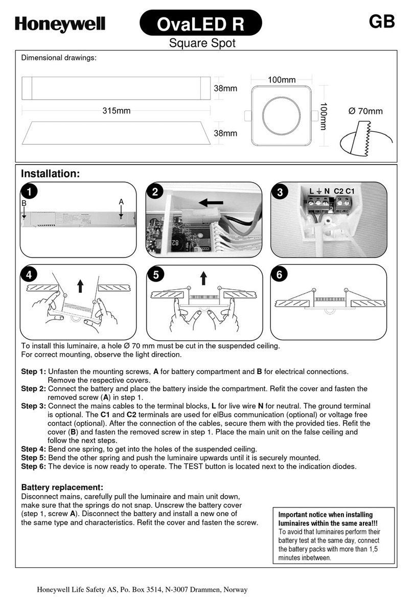 Honeywell OvaLED R User manual