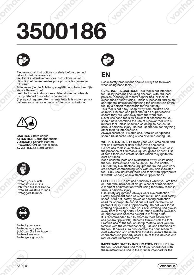VonHaus 3500186 quick start guide