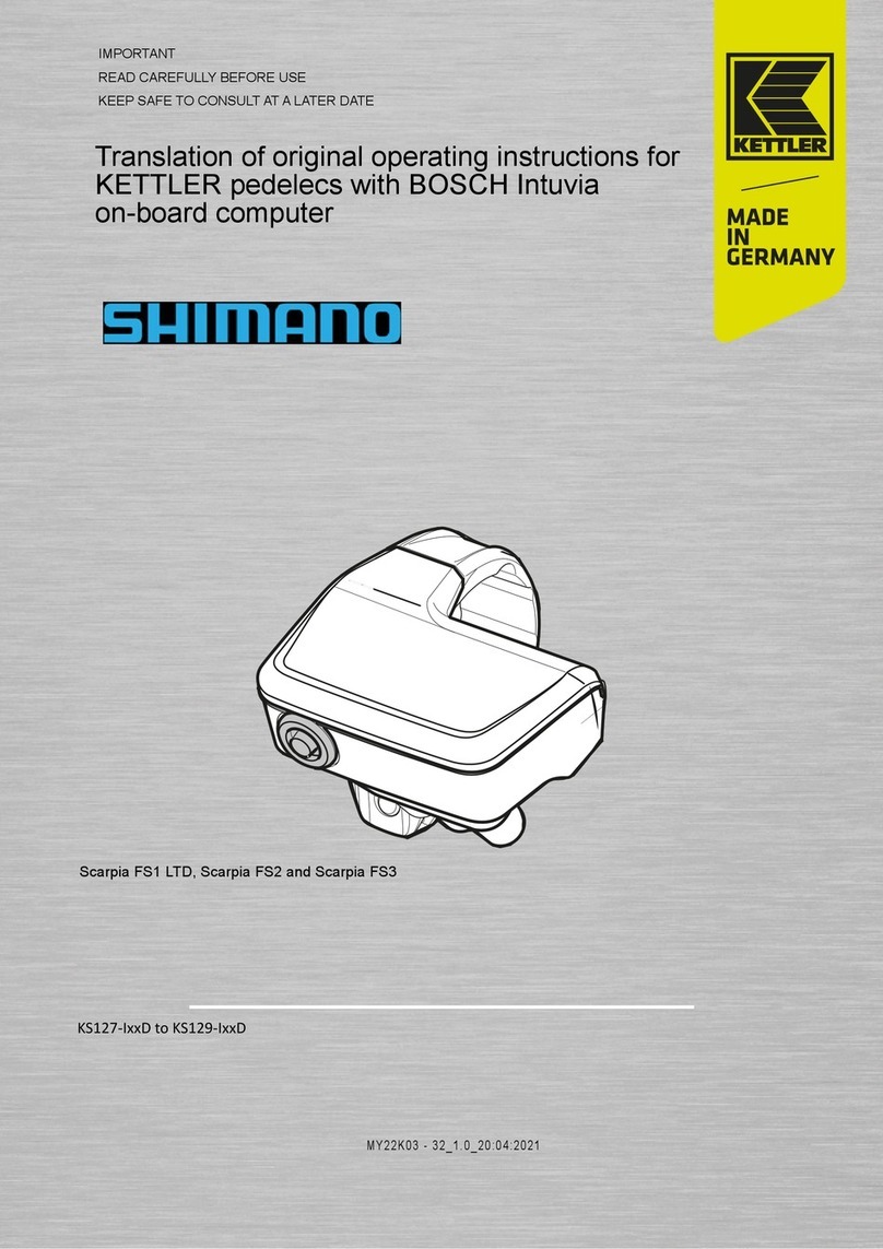 Kettler SHIMANO KS127 Series Wiring diagram