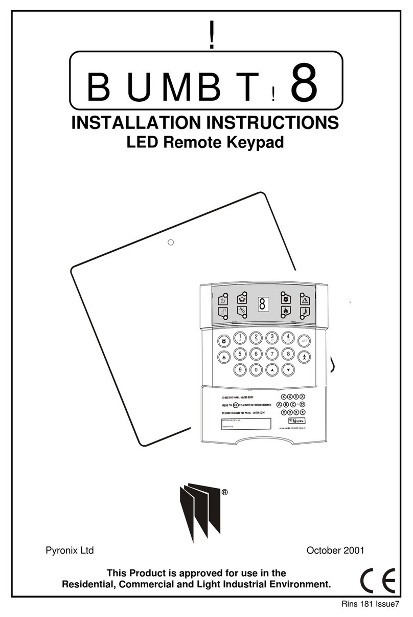 Pyronix BUMBT!8 User manual Pyronix BUMBT!8 User manual