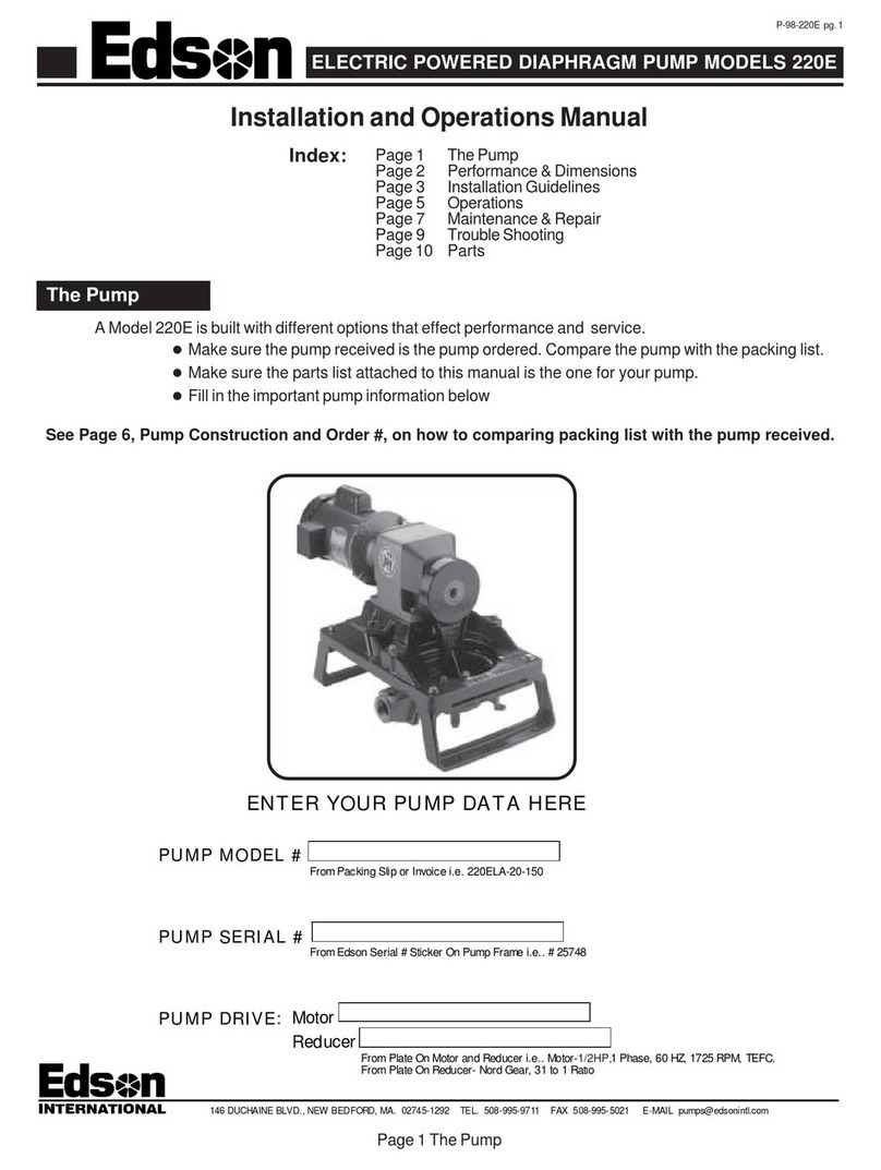 Edson 220E Installation and operation manual