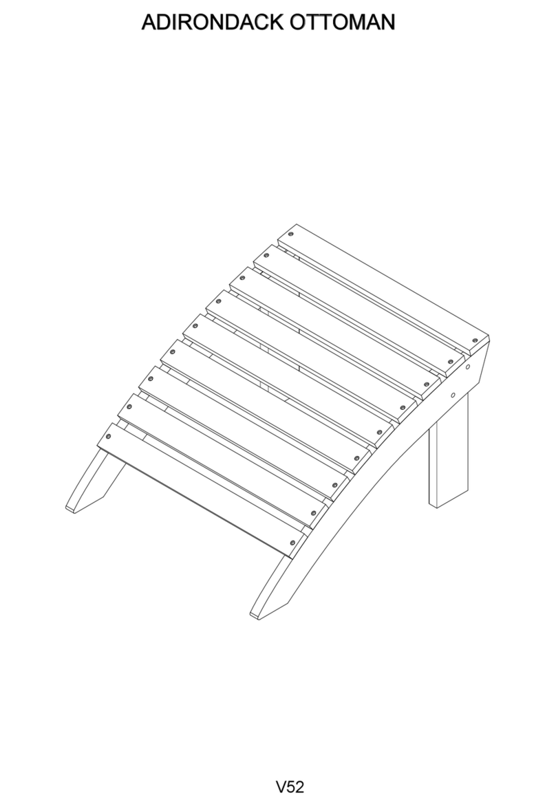Linon Adirondack Ottoman Assembly instructions
