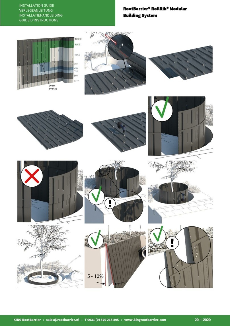 KING RootBarrier RollRib installation guide