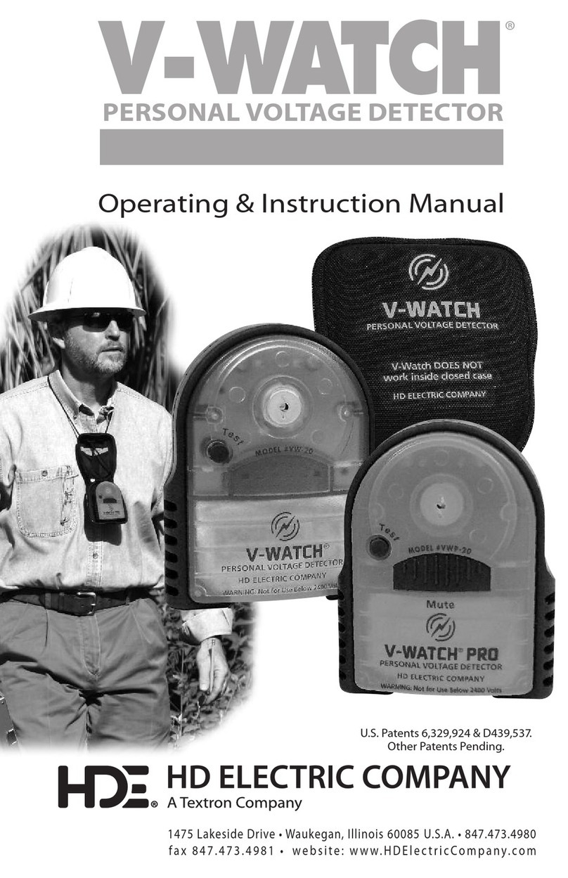 Textron HDE V-WATCH PRO Operating instructions manual