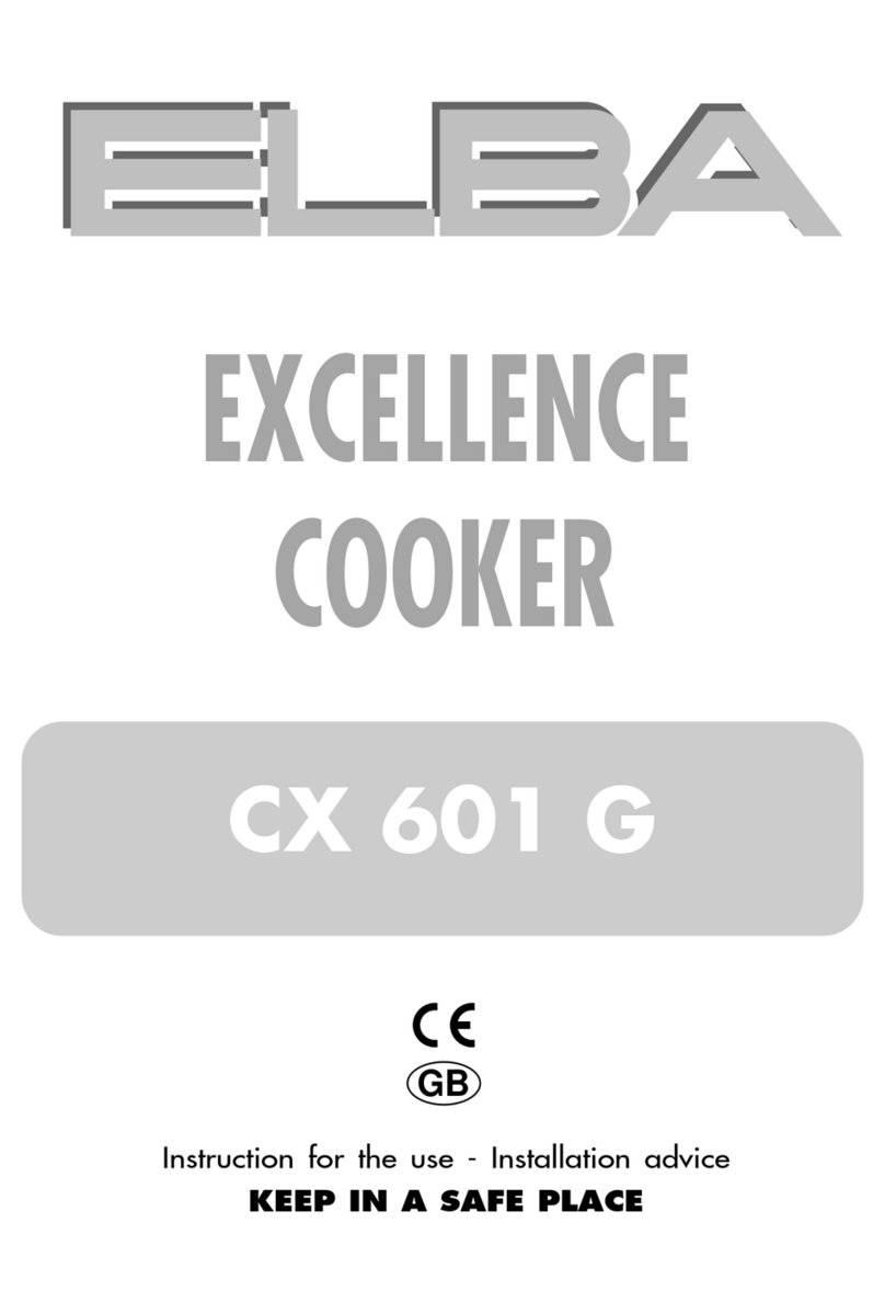 Elba EXCELLENCE CX 601 G User manual Elba EXCELLENCE CX 601 G User manual