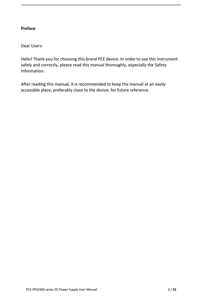 PCE Health and Fitness PCE-PPS3300 Series User manual