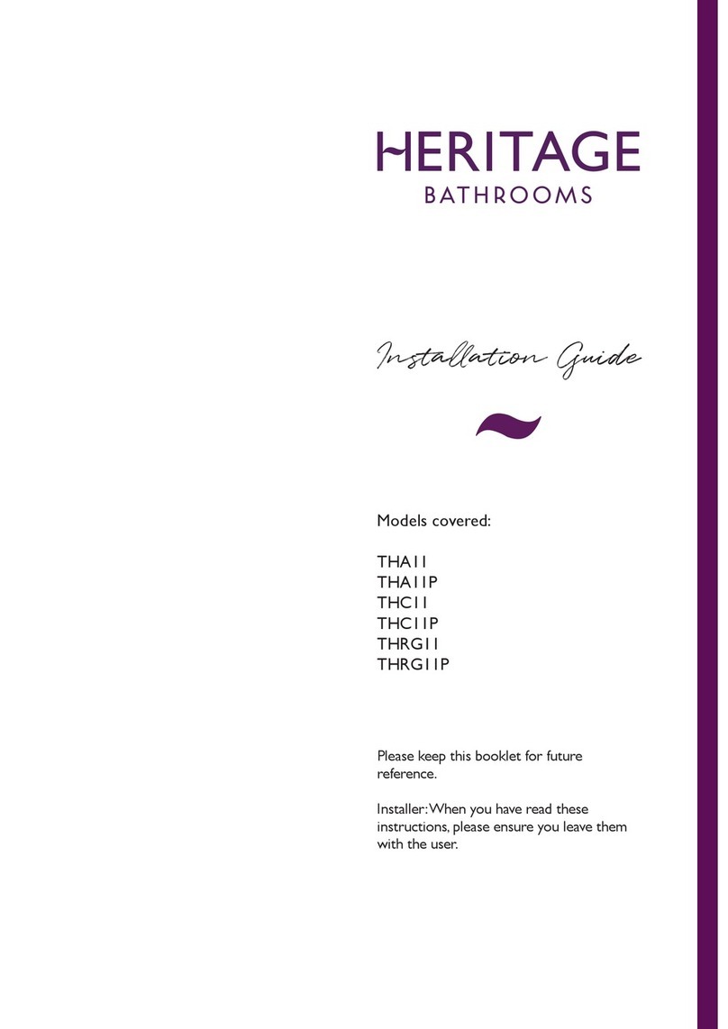 Heritage Bathrooms THA11 installation guide Heritage Bathrooms THA11 installation guide