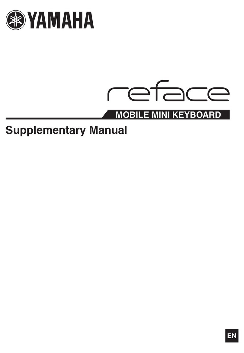 Yamaha reface Instructions and recipes