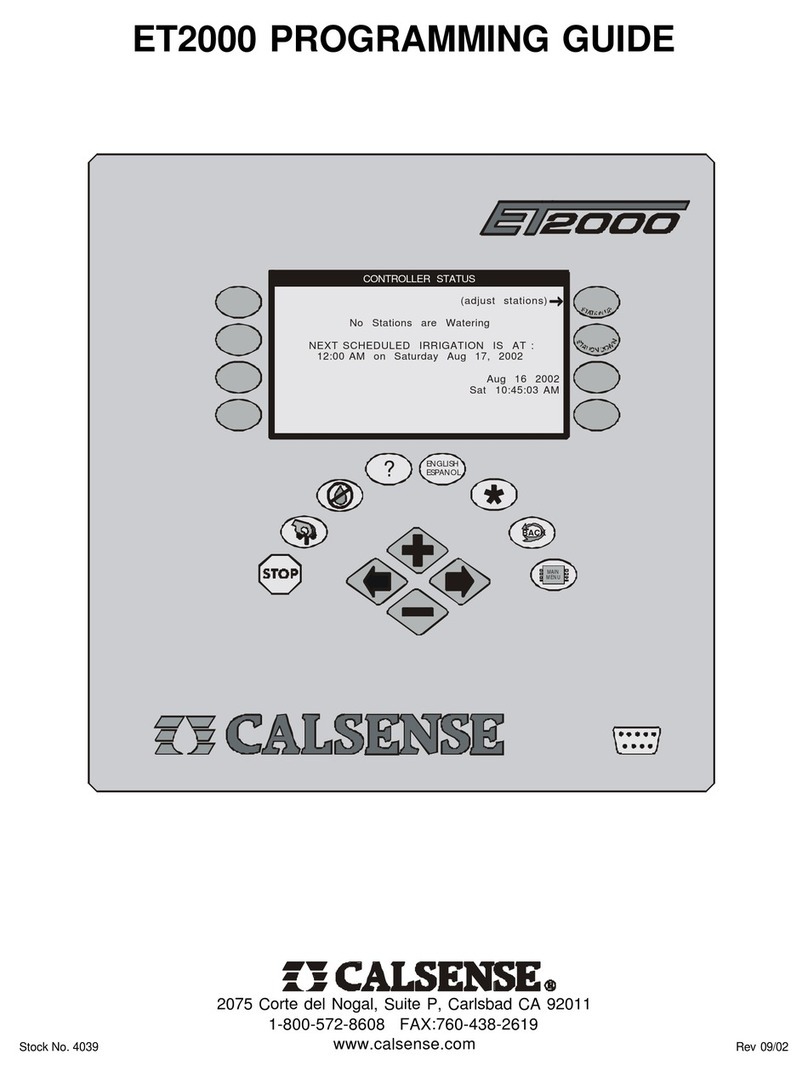 Calsense ET2000 Operating instructions