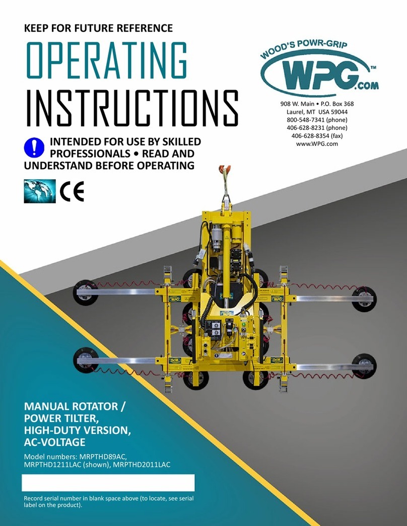 WPG MRPTHD89AC User manual