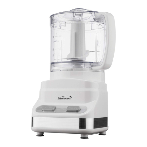 Brentwood Appliances FP-546 Operating and safety instructions