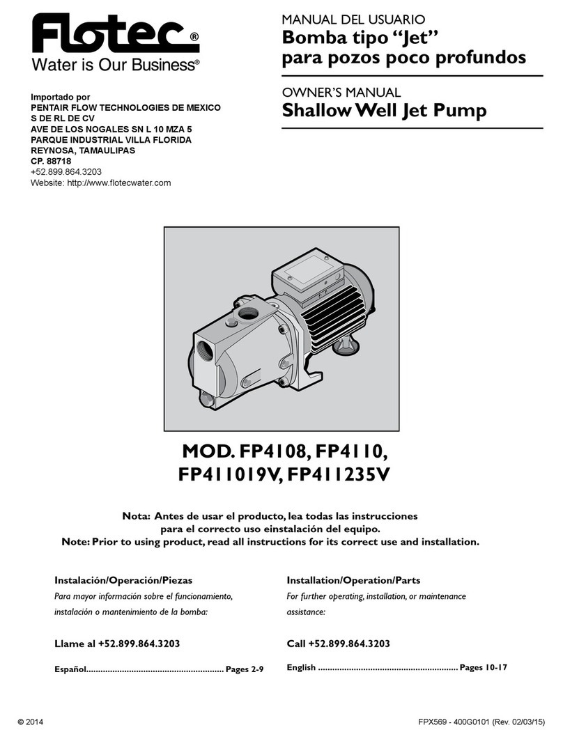 Flotec FP4108 User manual