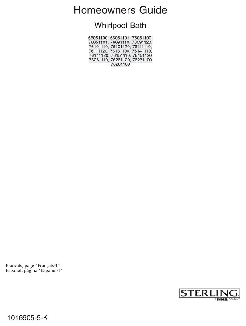Kohler Sterling 66051100 Assembly instructions Kohler Sterling 66051100 Assembly instructions