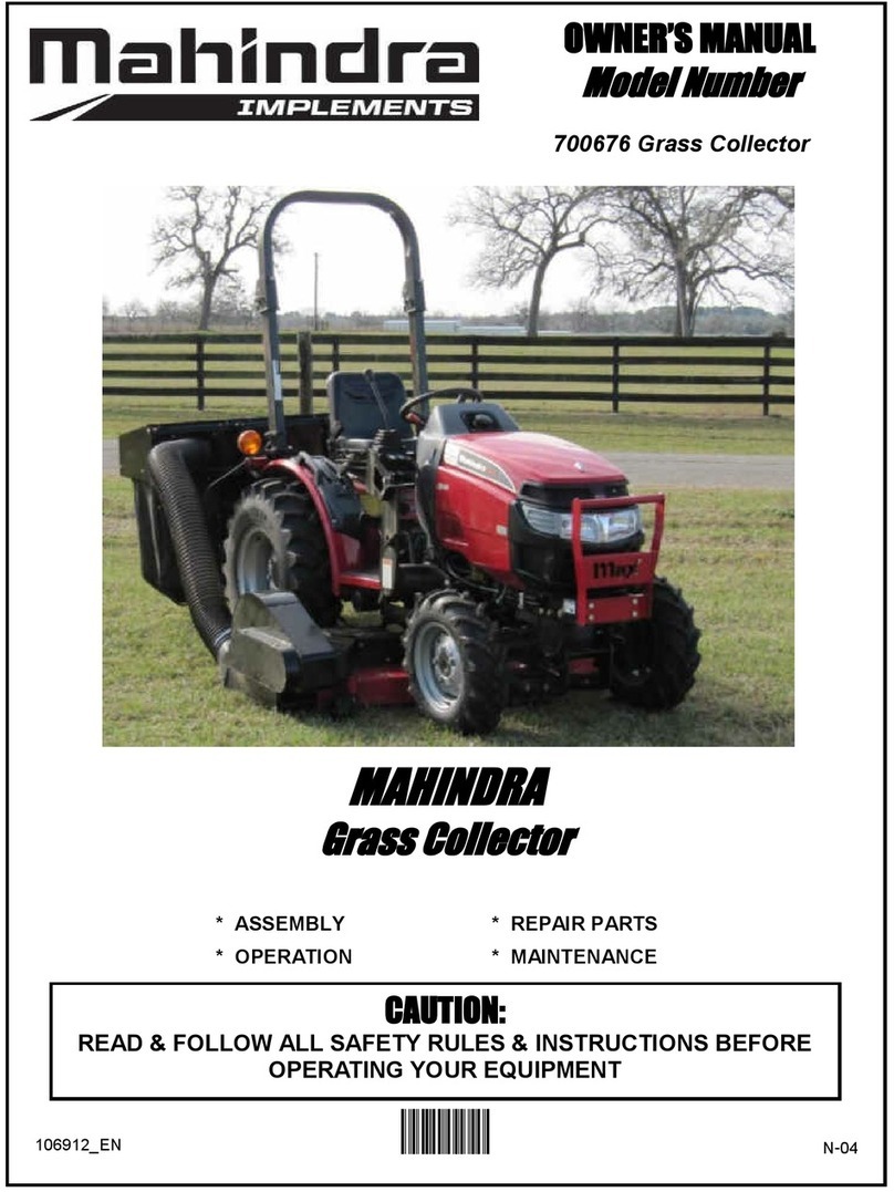 Mahindra 700676 owner's manual