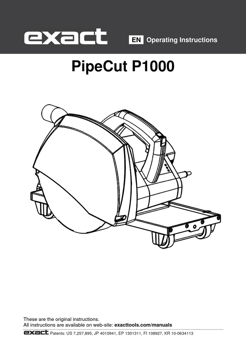 eXact PipeCut P1000 operating instructions