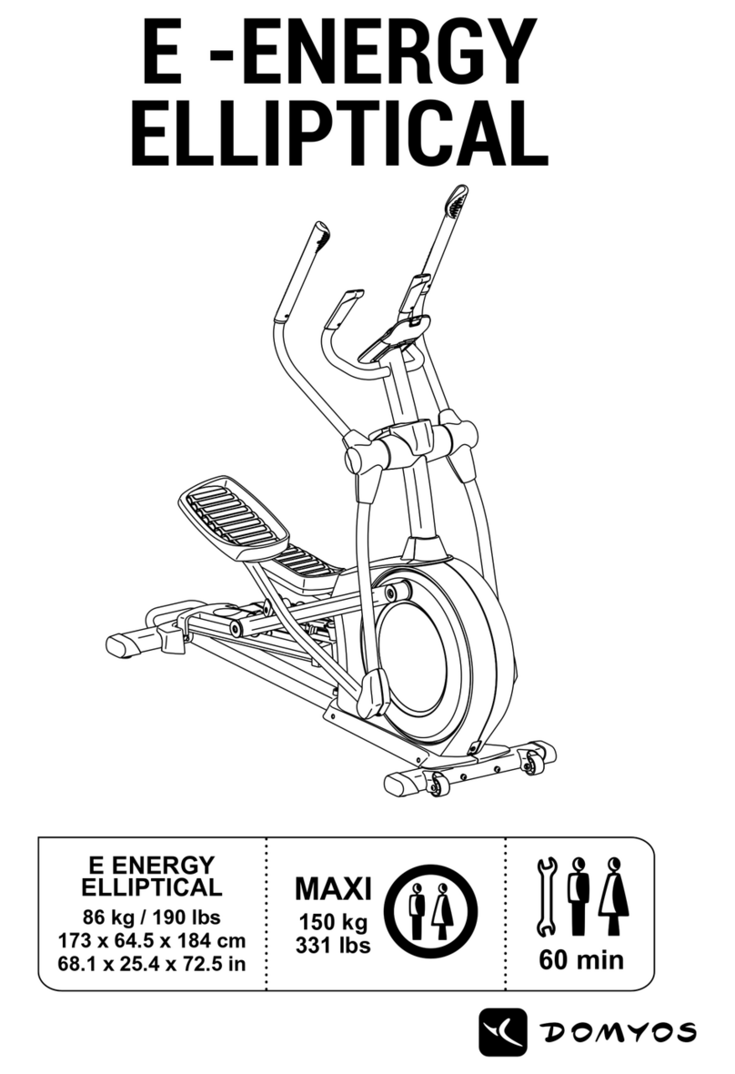 Domyos E -ENERGY ELLIPTICAL manual
