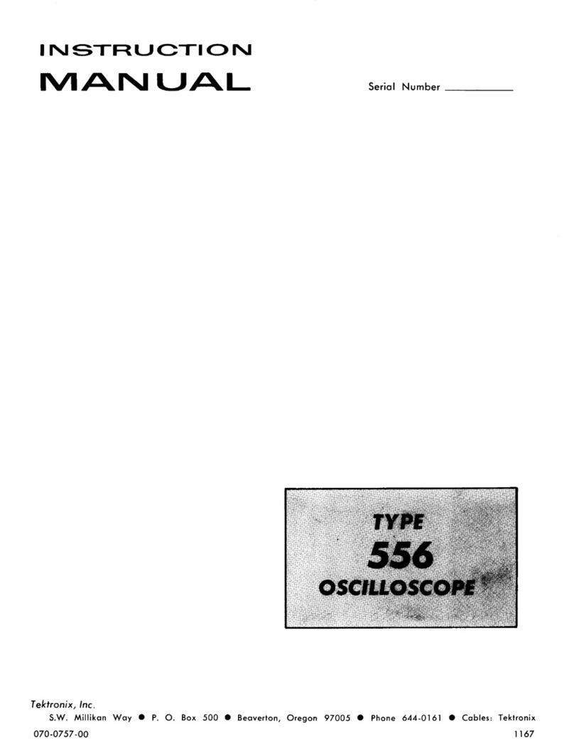 Tektronix 556 User manual