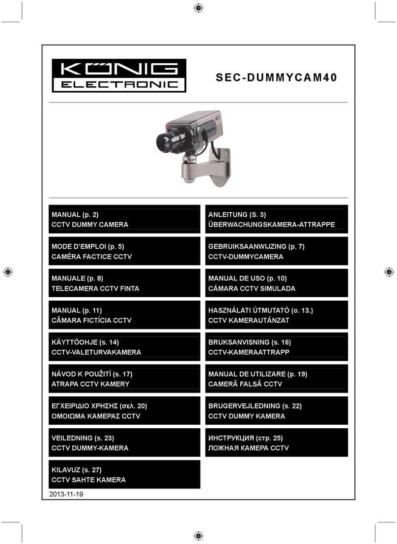 König SEC-DUMMYCAM40 User manual
