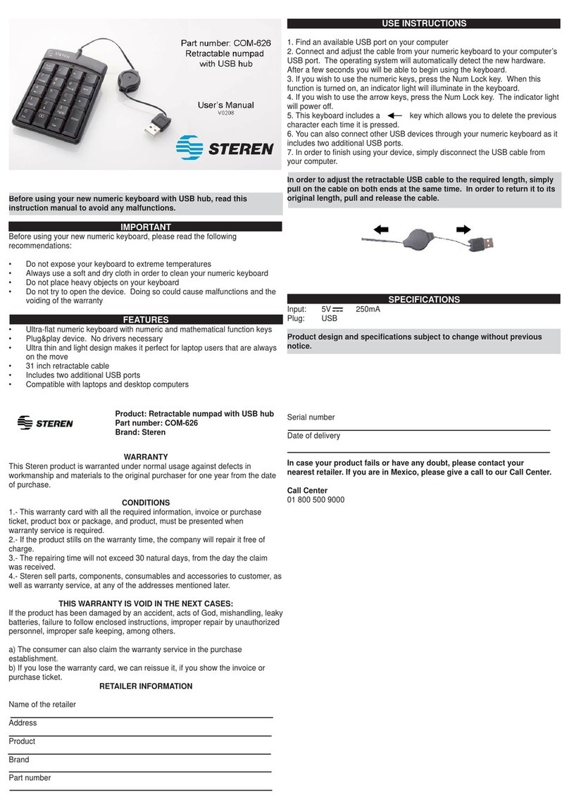 Steren COM-626 user manual