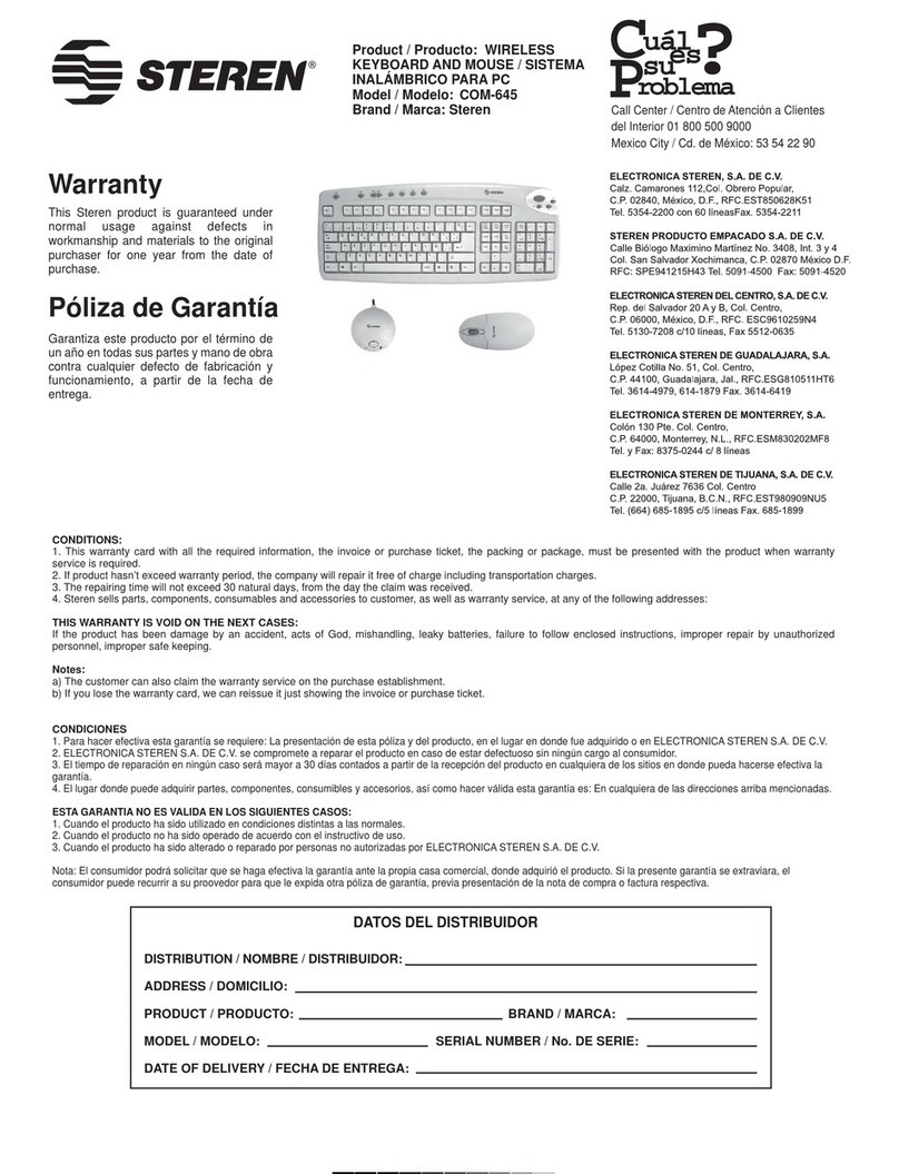 Steren COM-645 manual