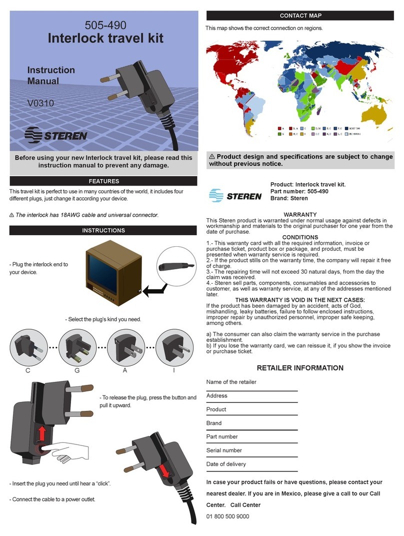 Steren 505-490 User manual