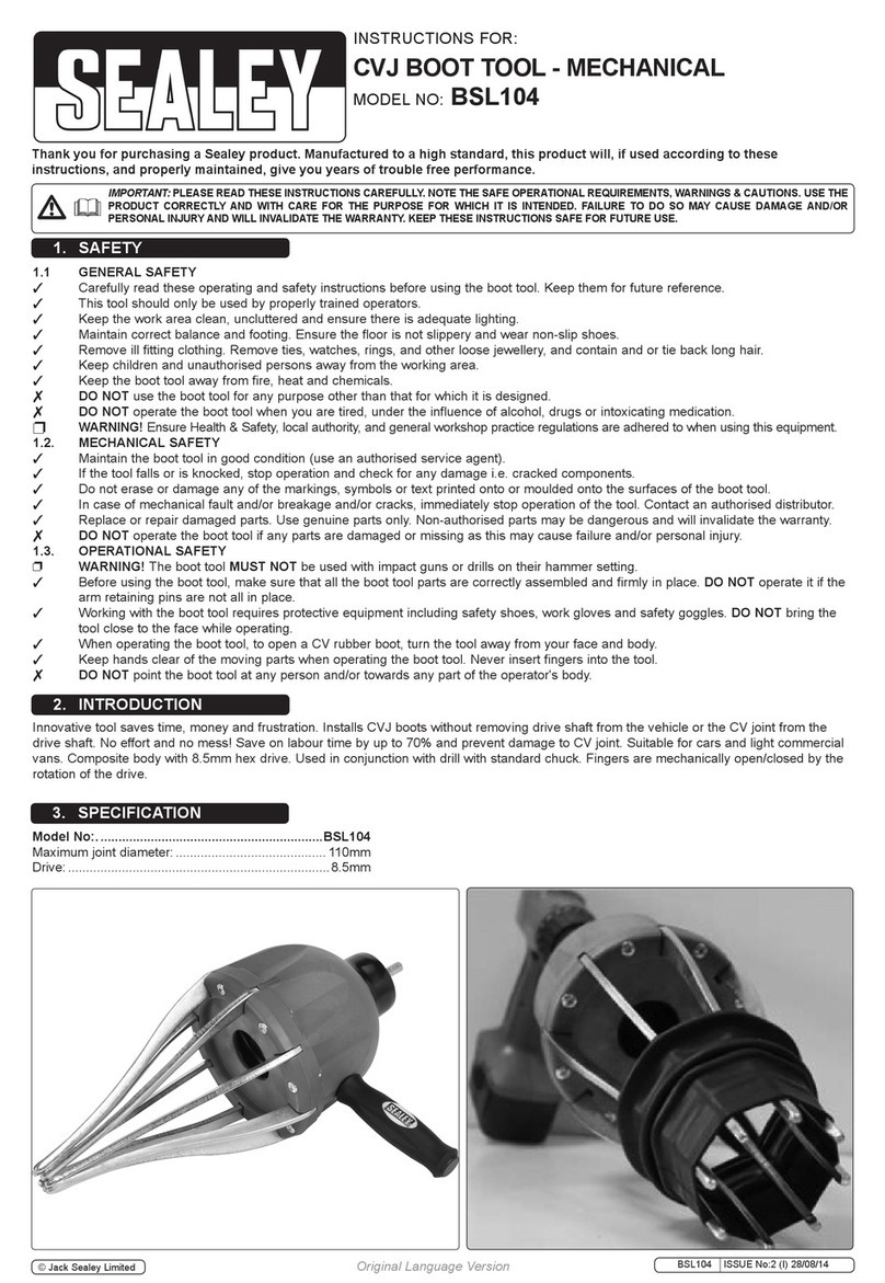 Sealey BSL104 User manual