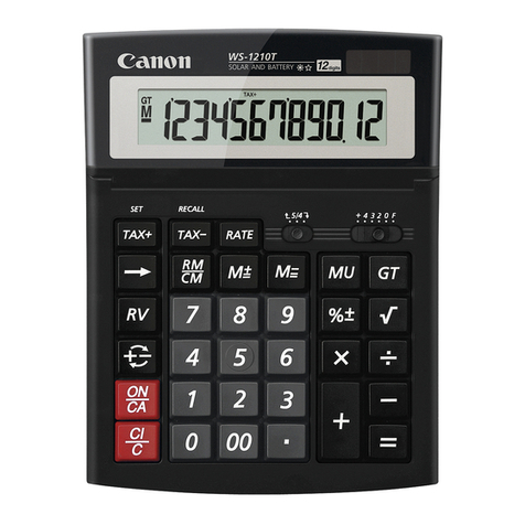 Canon WS-1210T User manual