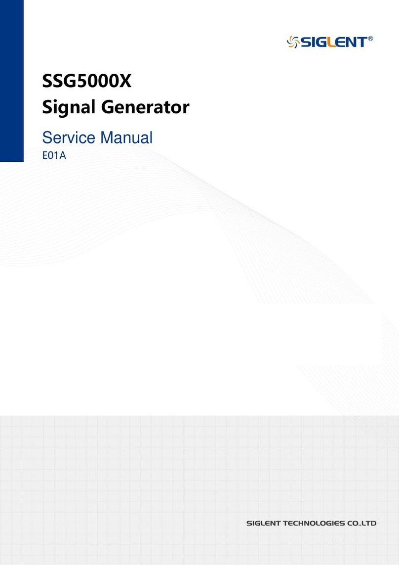 SIGLENT SSG5000 Series Service manual
