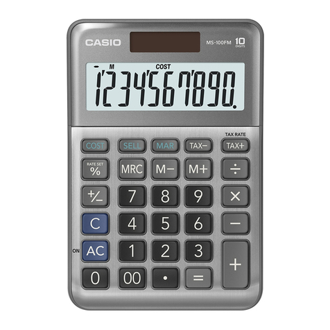 Casio MS-100FM User manual Casio MS-100FM User manual