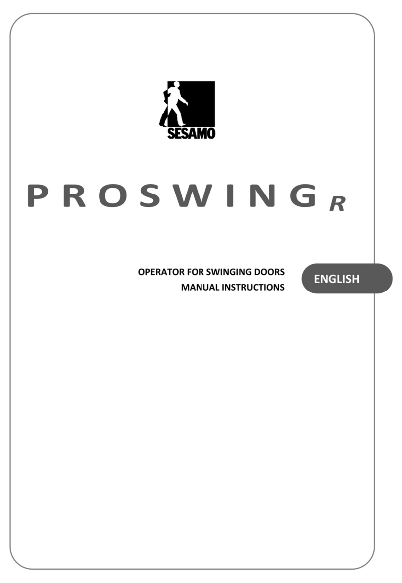 Sesamo PROSWING R Manual instructions Sesamo PROSWING R Manual instructions