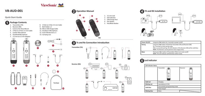 ViewSonic VB-AUD-001 quick start guide