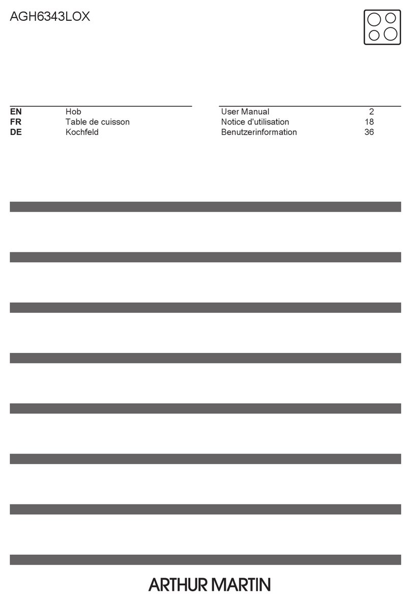 ARTHUR MARTIN AGH6343LOX user manual