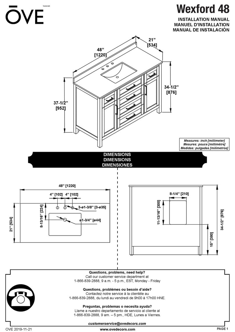 OVE Wexford 48 installation manual