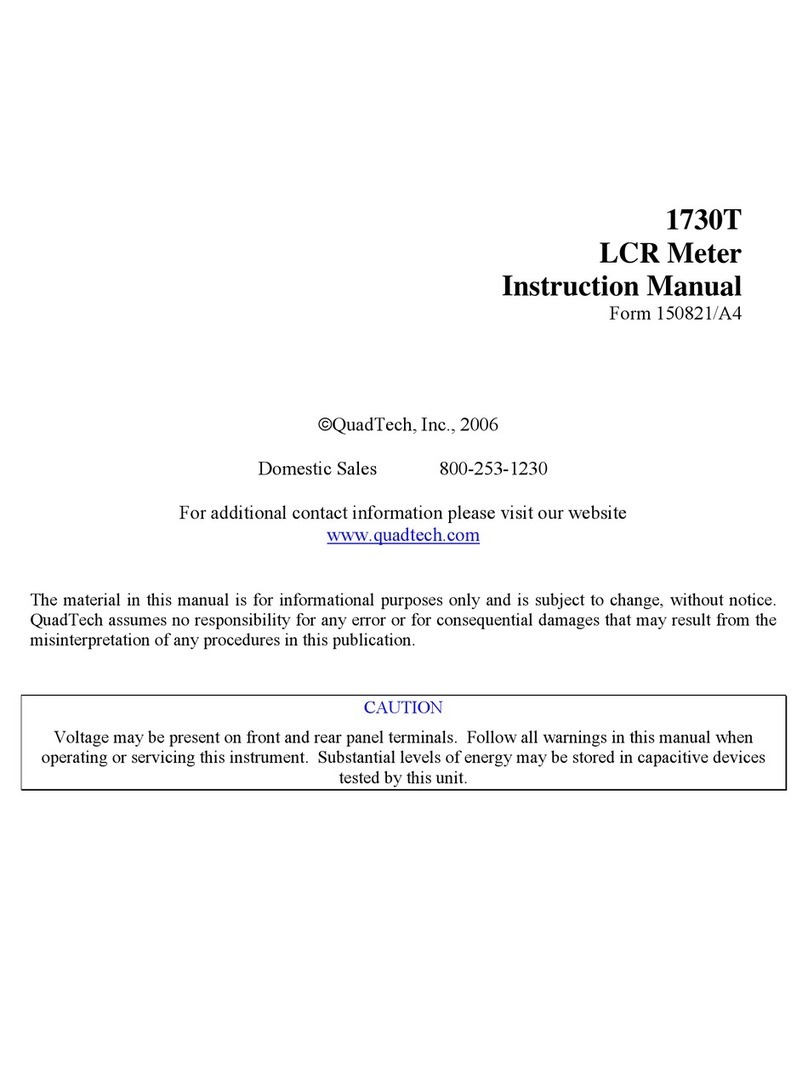 QuadTech 1730T instruction manual QuadTech 1730T instruction manual