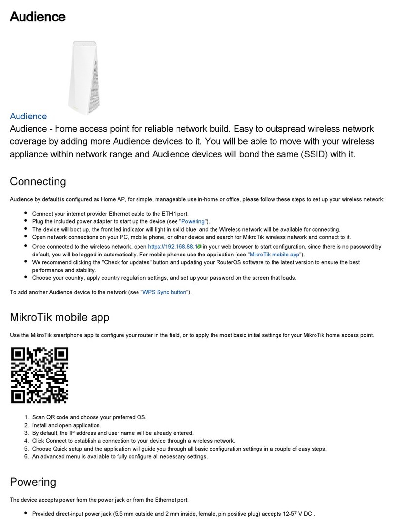 MikroTik Audience manual