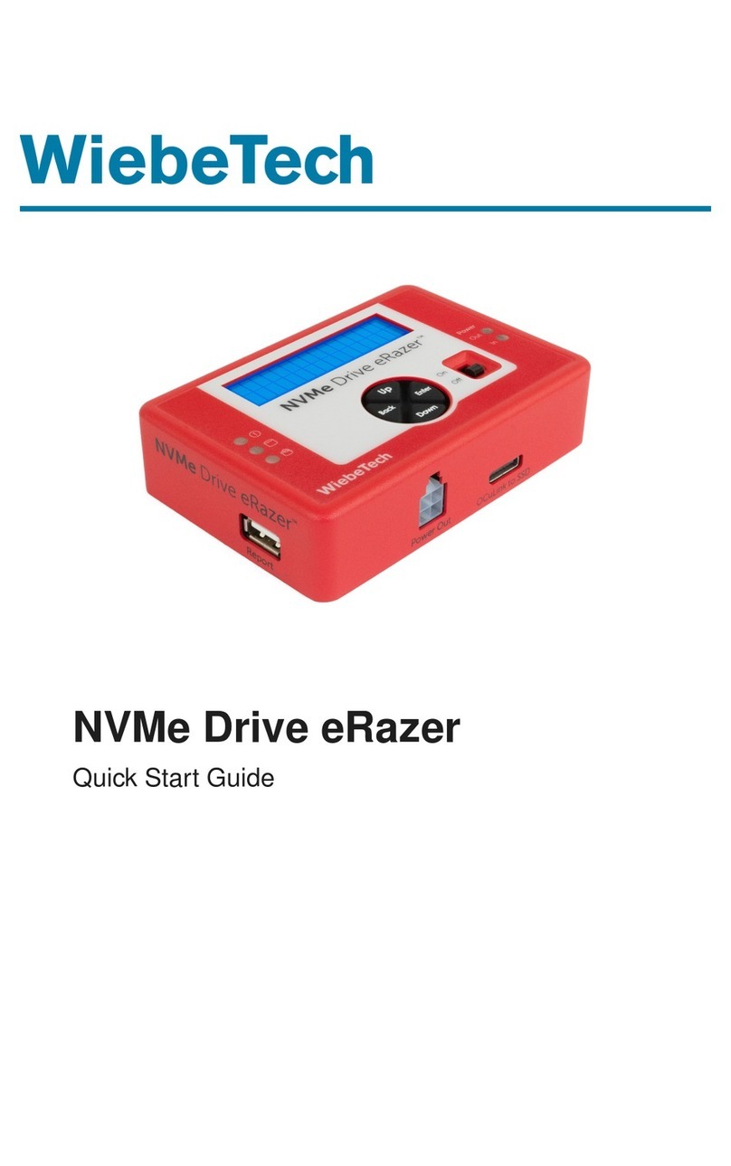 WiebeTech NVMe Drive eRazer User manual