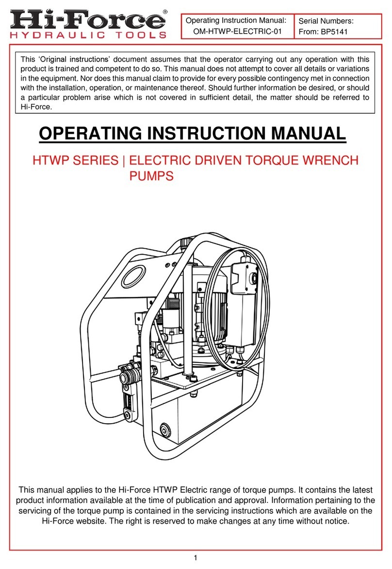 Hi-Force HTWP Series Instruction Manual Hi-Force HTWP Series Instruction Manual
