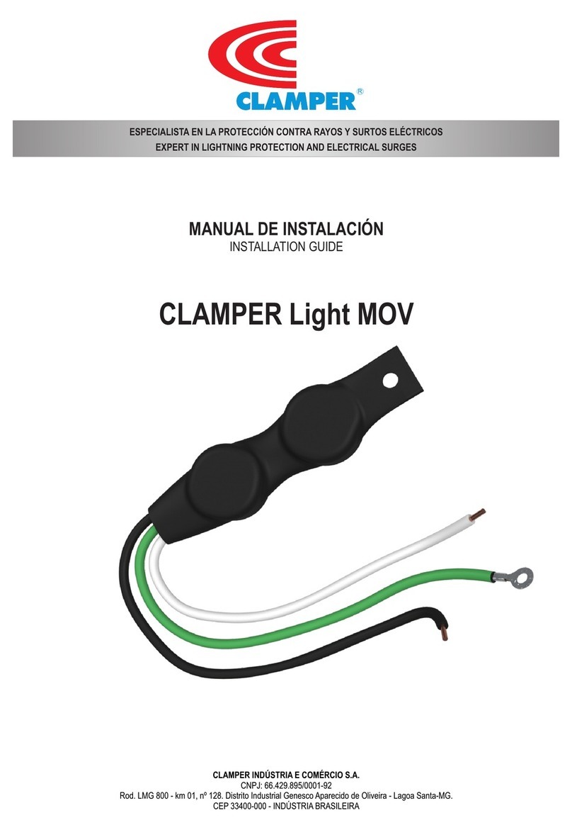 Clamper Light MOV 12P User manual