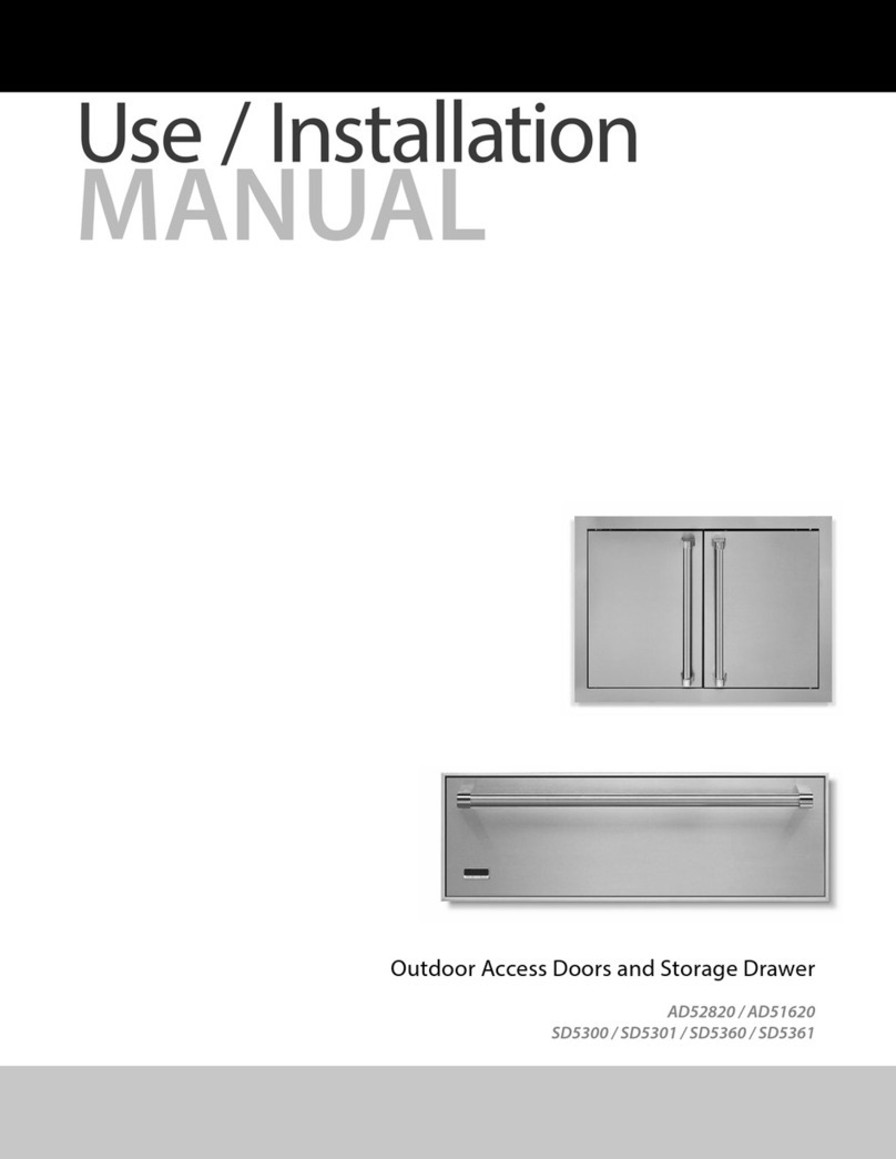 Viking Range AD52820 Use and installation  manual