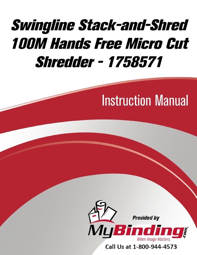 Swingline Stack-and Shred 100M User manual